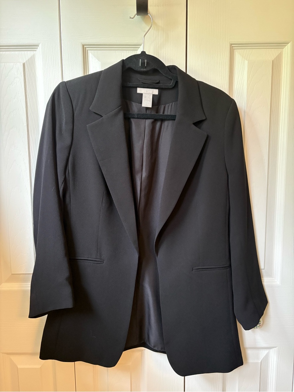 H&M Classic Black Women's Blazer Jacket - Timeless Tailored Coat
